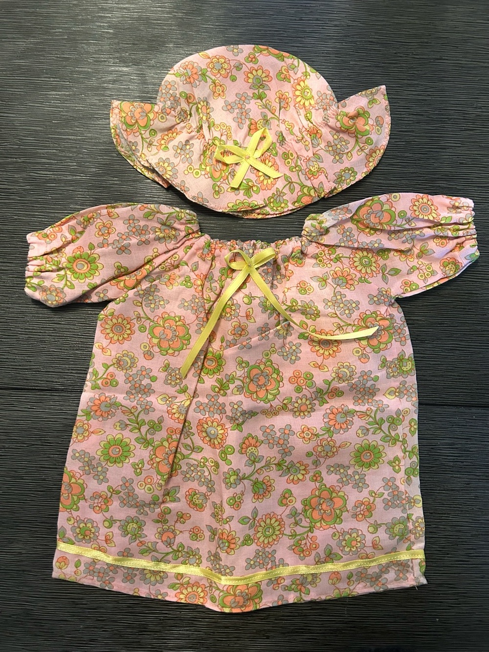 Cabbage Patch Sized Dress & Hat